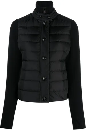 Moncler Femme, Vestes, Noir, Taille: 40 FR Cardigan Rembourré