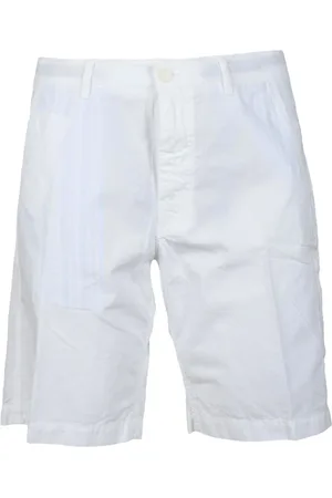 Aspesi Homme, Shorts, Blanc, Taille: L Shorts Bermuda en coton avec fermeture éclair