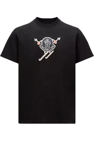 Moncler Homme, Tops, Noir, Taille: L T-shirt Ski Logo