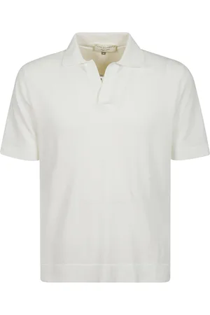 FILIPPO DE LAURENTIIS Homme, Tops, Blanc, Taille: 3XL Polo blanc à col en V