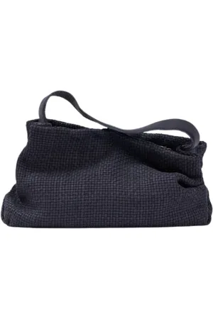 MALABABA Femme, Sacs, Noir, Taille: ONE Size Sac de magasinage en cuir tissé à la main