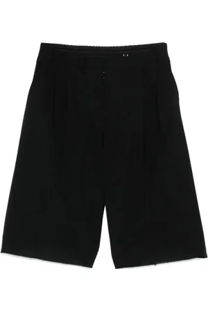 Maison Margiela Homme, Shorts, Noir, Taille: S Bermuda Noir en Laine Vierge