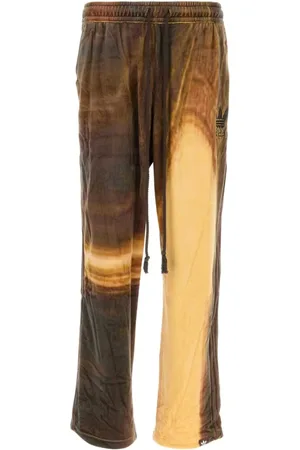adidas Homme, Pantalons, Multicolore, Taille: L Joggers en Velours avec Motif Imprimé
