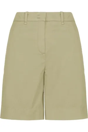 Bomboogie Femme, Shorts, Vert, Taille: 40 FR Cotton satin bermuda shorts
