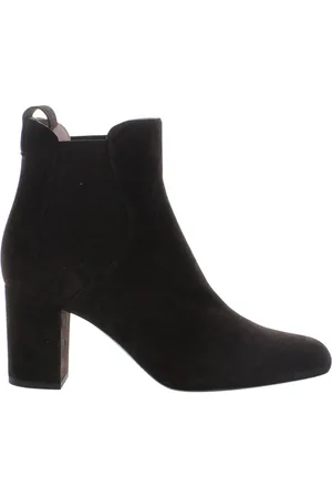 Inès de la Fressange Femme, Chaussures, Brun, Taille: 38 EU Bottine en daim marron avec talon