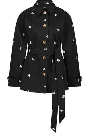 Fabienne Chapot Femme, Manteaux, Noir, Taille: 40 FR Troy Trenchcoat Short