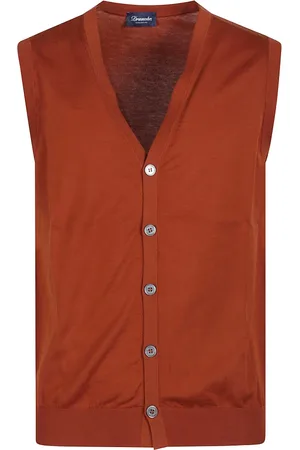 DRUMOHR Homme, Vestes, Rouge, Taille: M Gilet Élégant pour Homme