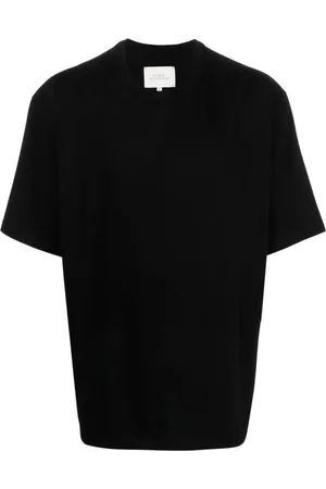 STUDIO NICHOLSON Homme, Tops, Noir, Taille: S T-shirt en Jersey de Coton Noir