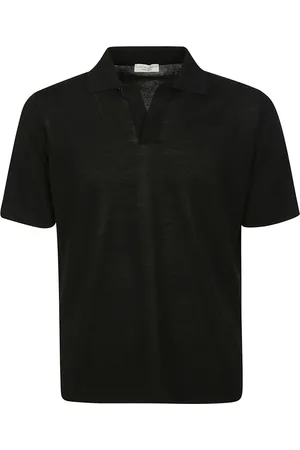 FILIPPO DE LAURENTIIS Homme, Tops, Noir, Taille: 2XL Polo en Coton à Manches Courtes