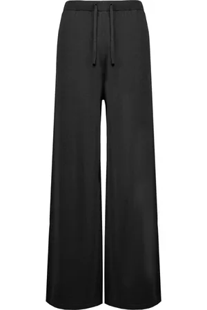 Bomboogie Femme, Pantalons, Noir, Taille: 42 FR Cotton and Linen Knit Palazzo Pants
