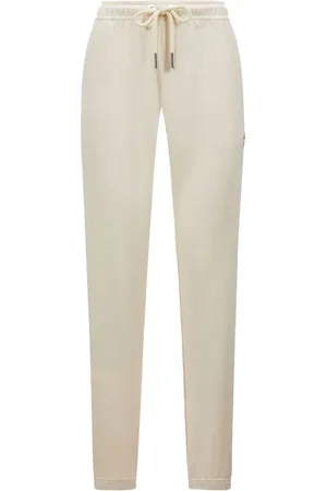 Moncler Femme, Pantalons, Blanc, Taille: 36 FR Pantalon de survêtement Logo