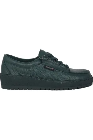 Mephisto Femme, Chaussures, Vert, Taille: 35 1/2 EU Chaussures en dentelle vertes pour femmes