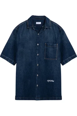 OFF-WHITE Homme, Chemises, Bleu, Taille: M Chemise à Manches Courtes