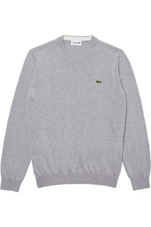 Lacoste Homme, Sweatshirts et sweats à capuche, Gris, Taille: XS Sweat Gris avec Broderie Crocodile