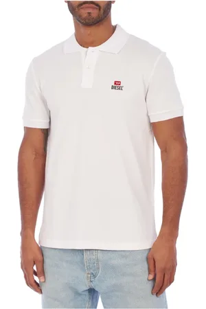 Diesel Homme, Tops, Blanc, Taille: XL Polo Classique en Coton