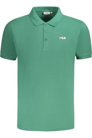 Fila Homme, Tops, Vert, Taille: M Polo Vert avec Broderie