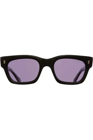 Cutler and Gross Unisex, Accessoires, Noir, Taille: ONE Size Lunettes de Soleil en Acétate Noir