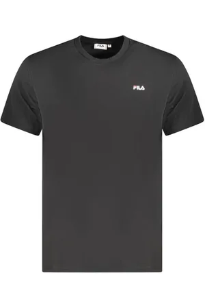 Fila Homme, Tops, Noir, Taille: S T-shirt avec logo emblématique et impression audacieuse