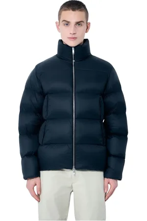 Moncler Homme, Vestes, Noir, Taille: M Doudoune matelassée avec écusson logo