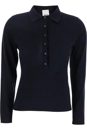 Allude Femme, Pulls, Noir, Taille: 38 FR Pull Noir Style Polo Laine Femme