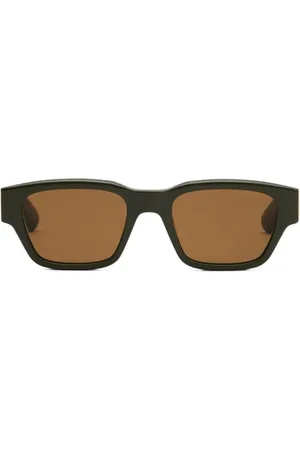 Ami Homme, Accessoires, Brun, Taille: ONE Size Lunettes de soleil à monture carrée avec protection UV