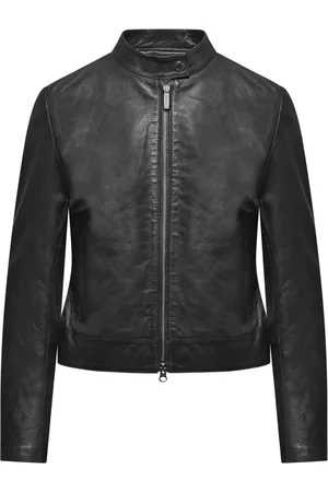 Bomboogie Femme, Vestes, Noir, Taille: 46 FR Vinn Leather Jacket
