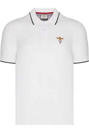 Aeronautica Militare Homme, Tops, Blanc, Taille: L Polo