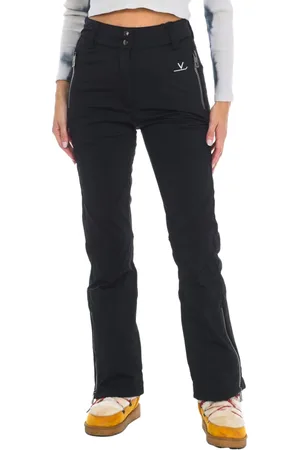 Vuarnet Femme, Sport, Noir, Taille: 38 FR Pantalon de Ski Réglable avec Guêtre Intérieure