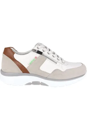 Mephisto Homme, Chaussures, Gris, Taille: 40 EU Amory Baskets de Marche Roulant Gris/Blanc