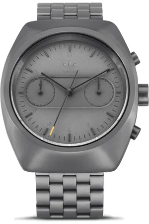 adidas Homme, Accessoires, Gris, Taille: ONE Size Montre analogique à quartz en acier inoxydable