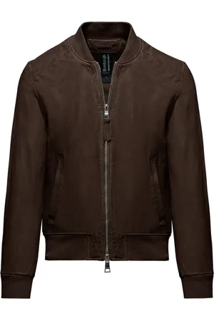 Bomboogie Homme, Vestes, Brun, Taille: S Jams Leather Bomber Jacket