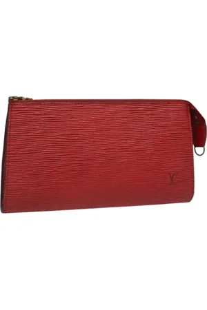 LOUIS VUITTON Femme, Pre-owned, Rouge, Taille: ONE Size Pre-owned Cuir trousses-de-toilette