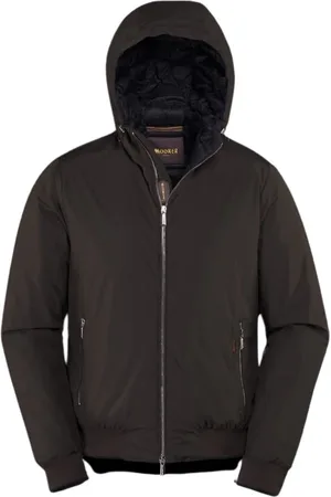 MOORER Homme, Vestes, Vert, Taille: 2XL Veste Bomber à Capuche Ligne Acqua