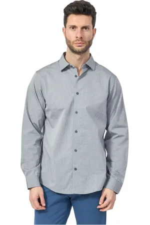 Armani Exchange Homme, Chemises, Gris, Taille: M Chemise grise avec logo brodé