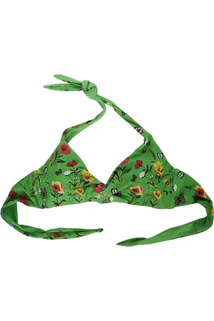 MC2 SAINT BARTH Femme, Maillots de bain, Multicolore, Taille: 42 FR Maillot de Bain Vert Multicolore avec Lacets