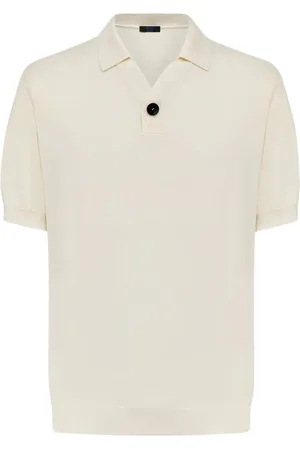 Kiton Homme, Tops, , Taille: M Polo en Coton Minimaliste