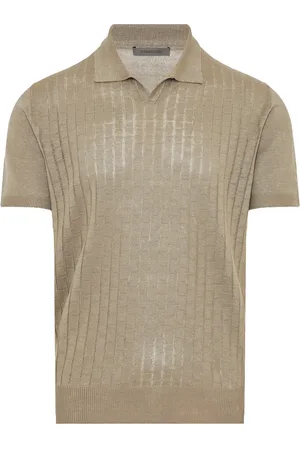 corneliani Homme, Tops, , Taille: 3XL Polo en Lin Côtelé