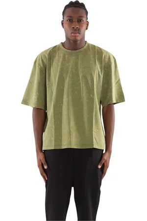 Garment Workshop Homme, Tops, Vert, Taille: M Boxy Tee Lavé