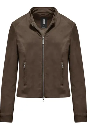 Bomboogie Femme, Vestes, Brun, Taille: 36 FR Naty Leather Jacket