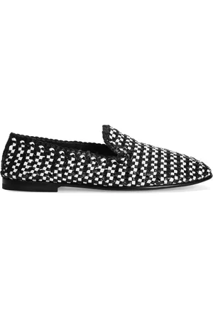 Dolce & Gabbana Homme, Chaussures, Noir, Taille: 42 EU Chaussures Slip-On en Cuir Noir