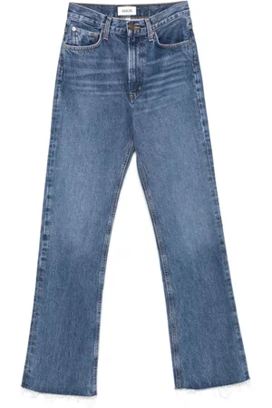 AGOLDE Femme, Jeans, Bleu, Taille: W26 Jean Indigo Leena avec Frayed Hem