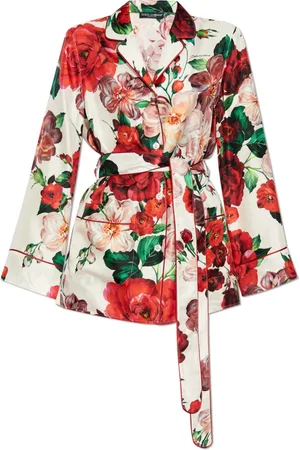 Dolce & Gabbana Femme, Blouses et Chemises, Rouge, Taille: 36 FR Chemise en soie