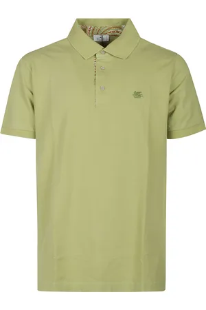 Etro Homme, Tops, Vert, Taille: L Polo Imprimé à Manches Courtes