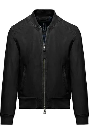 Bomboogie Homme, Vestes, Noir, Taille: 3XL Jams Leather Bomber Jacket