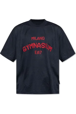 EA7 Homme, Tops, Bleu, Taille: L T-shirt avec logo
