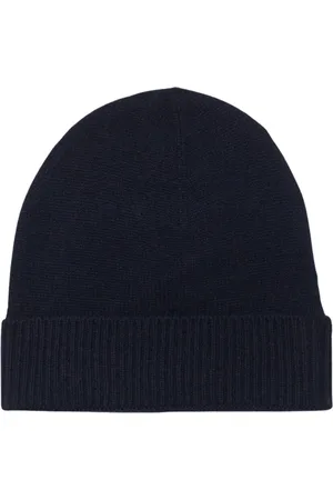 Brooks Brothers Unisex, Accessoires, Bleu, Taille: ONE Size Bonnet en cachemire