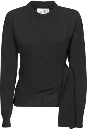 Maison Margiela Femme, Pulls, Noir, Taille: 40 FR Pull à col rond