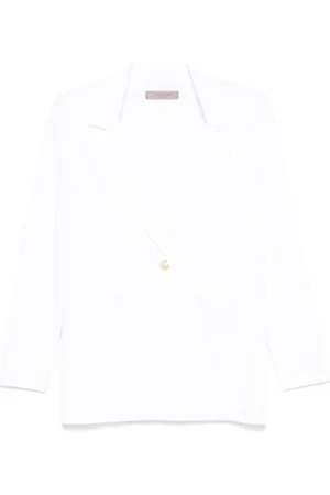 D.EXTERIOR Femme, Vestes, Blanc, Taille: 38 FR Veste blanche avec épaulettes
