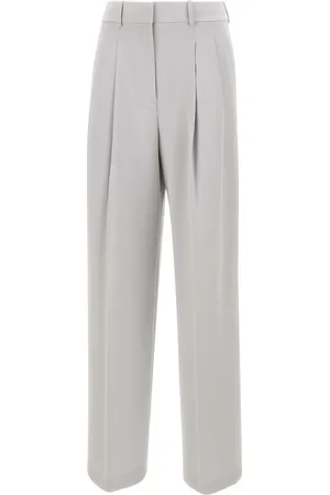 THEORY Femme, Pantalons, Gris, Taille: 36 FR Pantalon en Crêpe Amiral Japonais