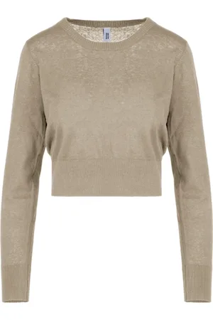 Bomboogie Femme, Pulls, , Taille: 44 FR Long-sleeve linen and cotton sweater